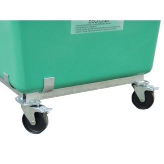 Bac PFV sur roulettes 1 100 litres vert-Lire la description