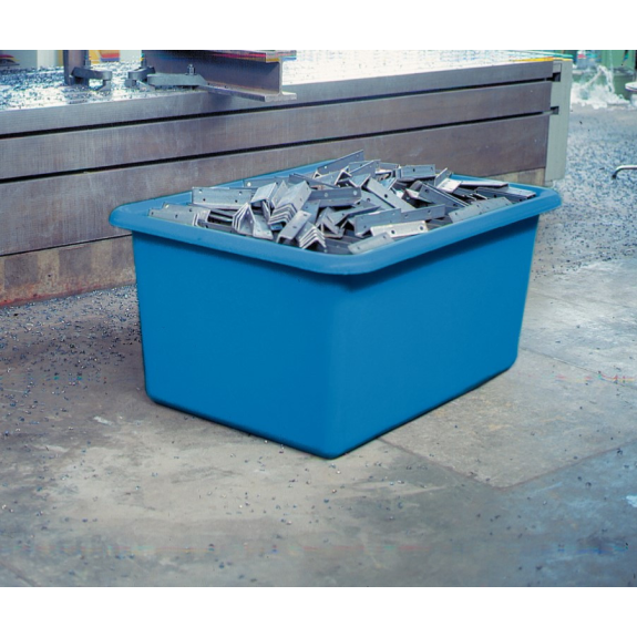 Bac PFV sur roulettes 300 litres bleu-Lire la description