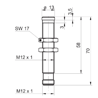 Ultrason Directe M12 ANA 0-10V P=20-200mm Inox Axial / M12 4P-Lire la description
