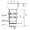 Ultrason Directe M30(Ø44) PNP NO(x2) P350-2500mm Teach / Câble 2m