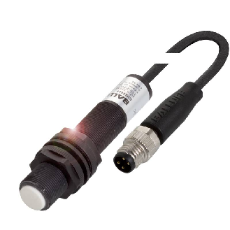 Ultrason Directe M18 PNP NO P100-600mm Axial 18-30Vdc / M12 4P+C0.3m-Lire la description