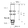 Ultrason Bar. reflex M18 PNP NF P0-400mm Teach 12-30Vdc / M12 4P