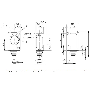 Ultrason Directe ANA P=120-1000mm 4-20mA / M08 4P-Lire la description