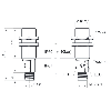 Ultrason Directe 2 seuils M18 PushPull P20-1000mm qTeach IO-L M12 5P