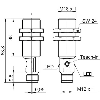 Ultrason Directe M18 Push-Pull P100-1000mm qTeach Laiton, M12 4P