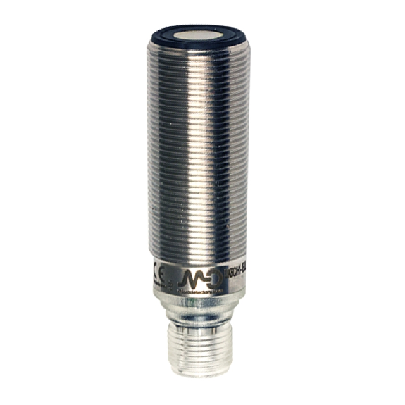 Ultrason Directe M18 ANA 4-20mA P1200mm Inox Axial / M12 4P-Lire la description
