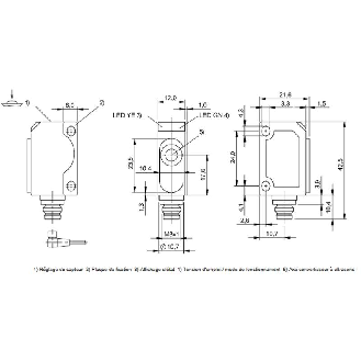 Ultrason Directe ANA P=20-250mm 0-10V / M08 4P-Lire la description