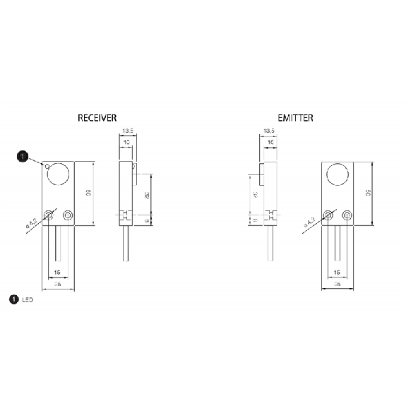 Ultrason Barrage NPN NF P1,1m 25x50x13 Plast. Radial / Câble 2m PVC Ultrason Barrage NPN NF P1,1m 25x50x13 Plast. Radial / Câble 2m PVC-Lire la description
