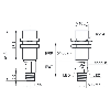 Ultrason Directe M18 ANA 4-20mA P20-1500mm qTeach IO-Link Inox M12 5P