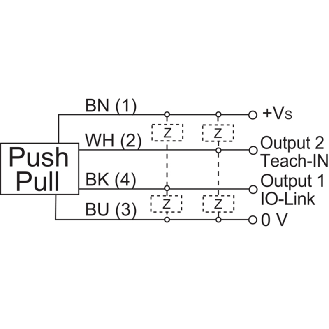 Ultrason Directe 2 seuils Push-Pull IO-Link P15-500mm / M08 4P-Lire la description