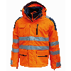 U-Power - Parka imperméable orange haute visibilité BACKER
