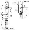 Ultrason Bar. reflex PNP NO/NF P0-200mm Teach 24VDC / M08 4P+C0.2m