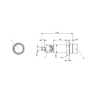 Ultrason Directe M30 ANA 4-20mA/0-10V PNP NO/NF P=200-5000mm / M12 5P-Lire la description