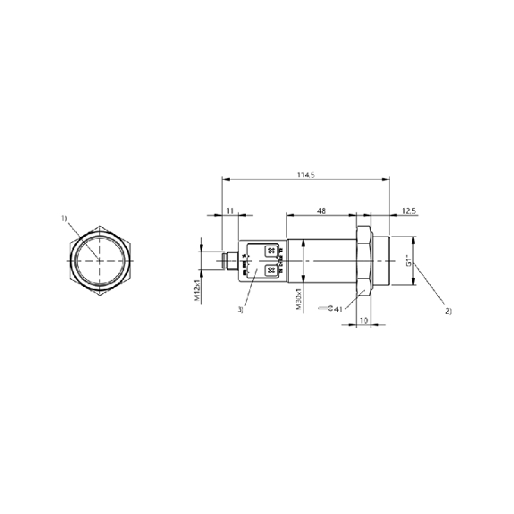 Ultrason Directe M30 ANA 4-20mA/0-10V PNP NO/NF P=200-5000mm / M12 5P Ultrason Directe M30 ANA 4-20mA/0-10V PNP NO/NF P=200-5000mm / M12 5P-Lire la description