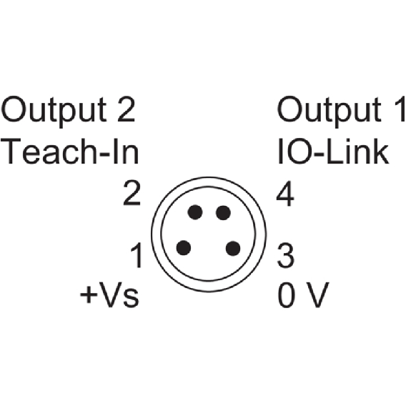 Ultrason Barrage (R) Push-pull IO-Link P=1m / M08 4P-Lire la description