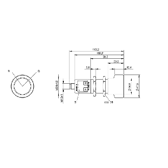 Ultrason Directe M30 4-20mA/0-10V PNP NO/NF P=350-5000mm Axial M12 5P-Lire la description