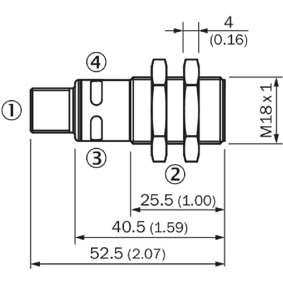 Ultrason Directe M18 PNP/NPN P=120-1000mm Teach IO-L / M12 5P-Lire la description