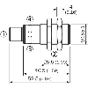 Ultrason Directe M18 PNP/NPN P=120-1000mm Teach IO-L / M12 5P
