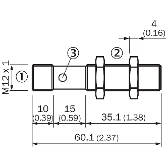 Capteur à ultrasons cylindrique M12-Lire la description