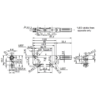 Ultrason Directe 0-10V P=150mm Teach 15-30Vdc / Câble 2m-Lire la description