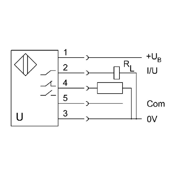 Ultrason Directe M30 ANA 4-20mA/0-10V PNP NO/NF P=85-1500mm / M12 5P-Lire la description