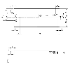 Fourche en U PNP/NPN E=5mm Prof=95mm Laser / M08 4P