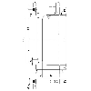 Fourche en U PNP/NPN E=120mm Prof=42mm IR / M08 4P