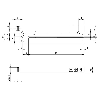 Fourche en U PNP/NPN E=2mm Prof=95mm IR / M08 4P