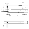 Fourche en U PNP/NPN E=2mm Prof=59mm IR / M08 4P