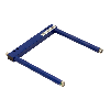 Fourche en U NPN E=180mm Prof=120mm LR DO / M08 3P