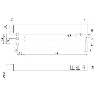 Fourche en U PNP/NPN E=5mm Prof=95mm IR / M08 4P-Lire la description
