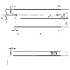 Fourche en U PNP/NPN E=2mm Prof=95mm Laser / M08 4P
