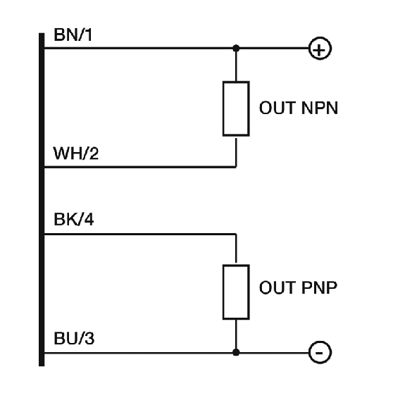 Fourche en U PNP/NPN E=15mm Prof=42mm IR / M08 4P Fourche en U PNP/NPN E=15mm Prof=42mm IR / M08 4P-Lire la description