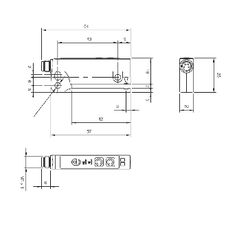 Fourche en U PNP/NPN E=3mm Prof=42mm IR / M08 4P-Lire la description