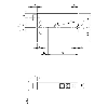 Fourche en U PNP/NPN E=2mm Prof=42mm Laser / M08 4P