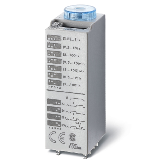 Tempo embrochable 4 fonctions 4RT 7A 110-125V AC-DC, de 0,05s a 100h-Lire la description