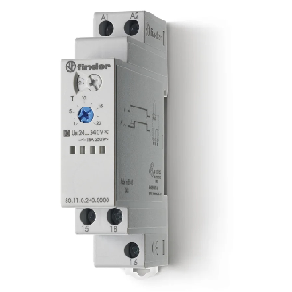 Tempo fonction AI multitension 1RT 16A 12-240V AC-DC, de 0,1s a 24h-Lire la description