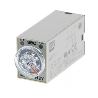 Minuterie 4PDT 3A-250VAC On-Delay (0.5s-10s), 24VDC-Lire la description