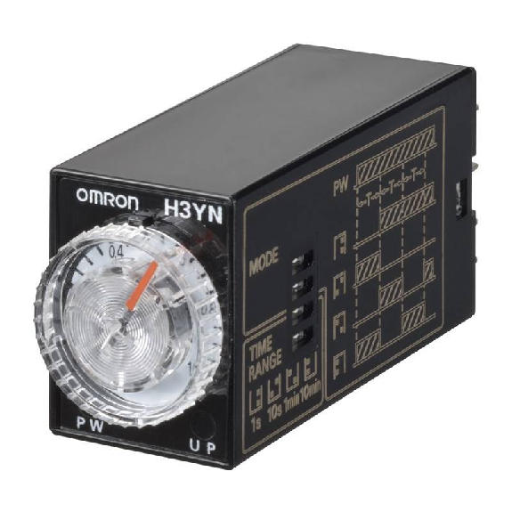 Minuterie DPDT 5A-250VAC 4 Fct (0.1s-10mn), 24VDC, 8 broches-Lire la description