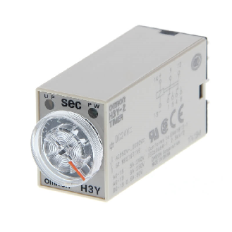 Minuterie 4PDT 3A-250VAC On-Delay (0.5s), 24VDC-Lire la description