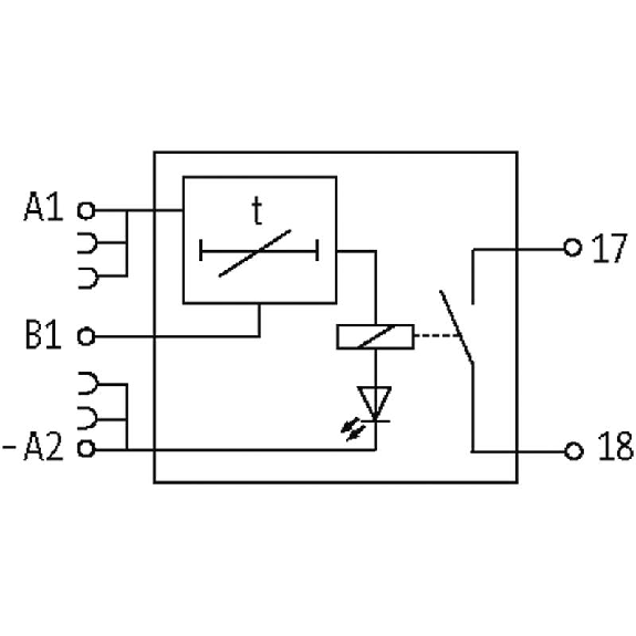 Temporisateur Multifonct. 0.1..300 s 24VDC IN: 24VDC - OUT: 250VAC/6A-Lire la description