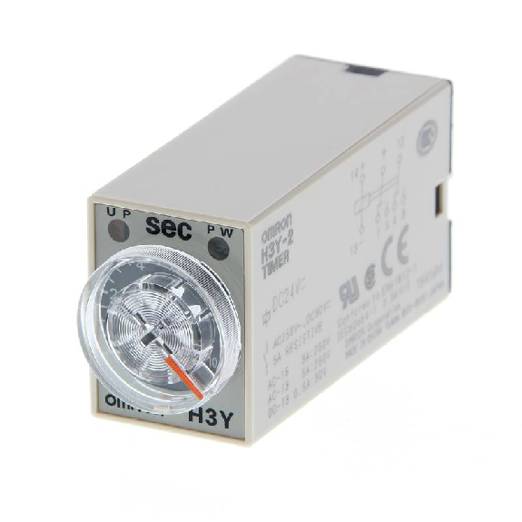 Minuterie DPDT 5A-250VAC On-Delay (30s), 24VAC-Lire la description