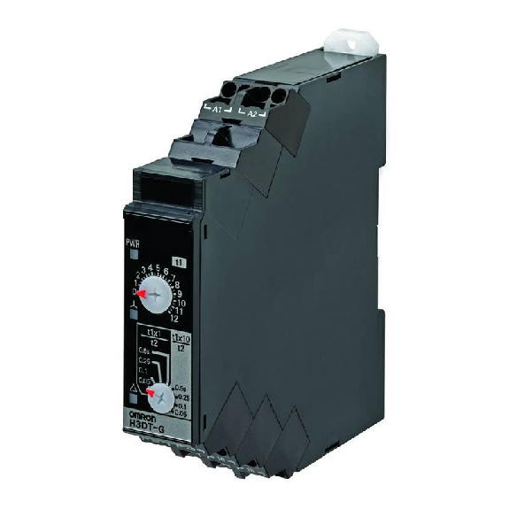 Minuterie 17,5mm DPDT, Etoile/Triangle, Push-in, DIN, 24-240VAC/DC Minuterie 17,5mm DPDT, Etoile/Triangle, Push-in, DIN, 24-240VAC/DC-Lire la description