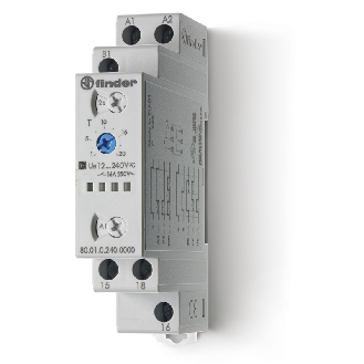 Tempo 6 fonctions 1RT 16A 12 à 240V AC-DC, de 0,01s à 24h-Lire la description