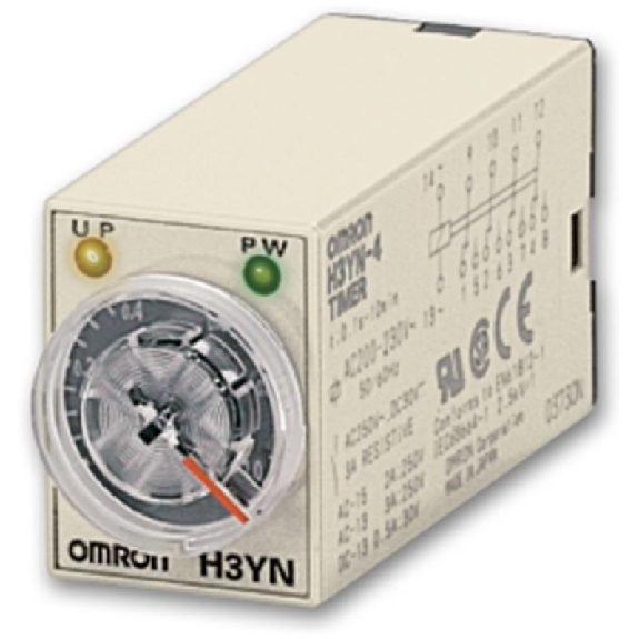 Minuterie DPDT 5A-250VAC 4 Fct (0.1s-10mn), 24VDC, 8 broches-Lire la description