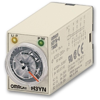Minuterie DPDT 5A-250VAC 4 Fct (0.1s-10mn), 24VDC, 8 broches-Lire la description