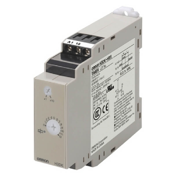 Minuterie 22,5mm Ret. MHT 1-12s ou 10-120s, SPDT 5A, 24-48VAC/DC Minuterie 22,5mm Ret. MHT 1-12s ou 10-120s, SPDT 5A, 24-48VAC/DC-Lire la description