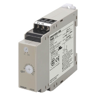 Minuterie 22,5mm Ret. MHT 1-12s ou 10-120s, SPDT 5A, 24-48VAC/DC-Lire la description