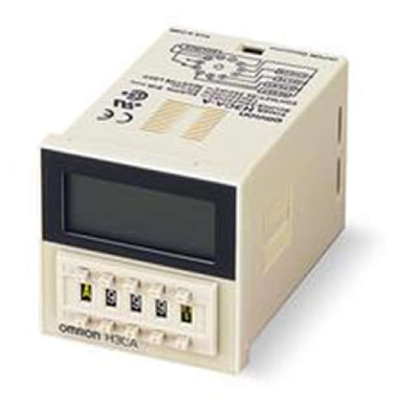 Minuterie 48x48 DPDT 3A-250VAC, 200-240VAC-Lire la description