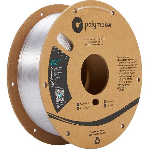 Filament PolyLite PETG 1,75mm - Transparent-Lire la description